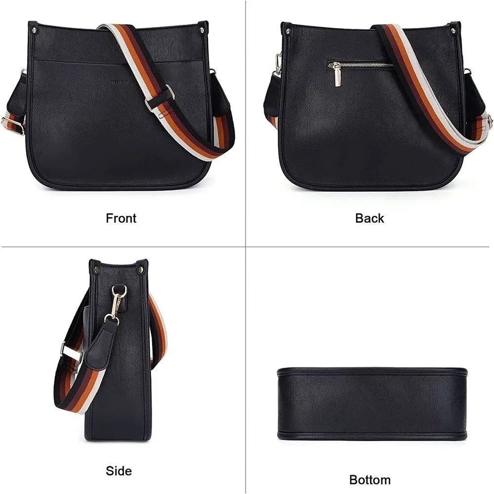 Women's Crossbody Bag Designer Vegan Leather Hobo Purse with 2 Adjustable Straps